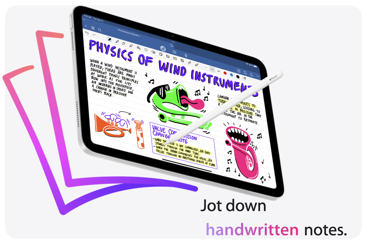 Jot down handwritten notes